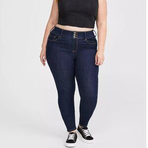 TORRID Plus Size 20 Jegging Skinny Super Soft High-Rise Jeans 3-button Dark wash